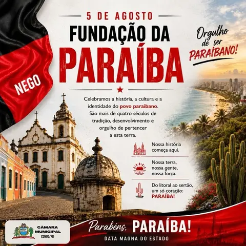 5 de Agosto | Fundação da Paraíba