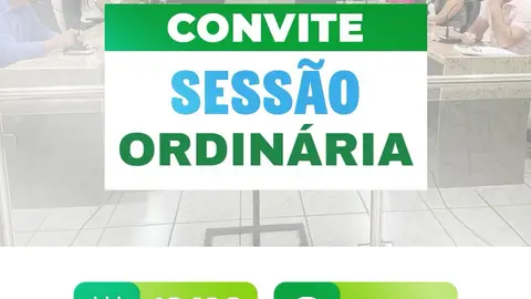 Câmara Municipal do Congo Convida População para Sessão Ordinária
