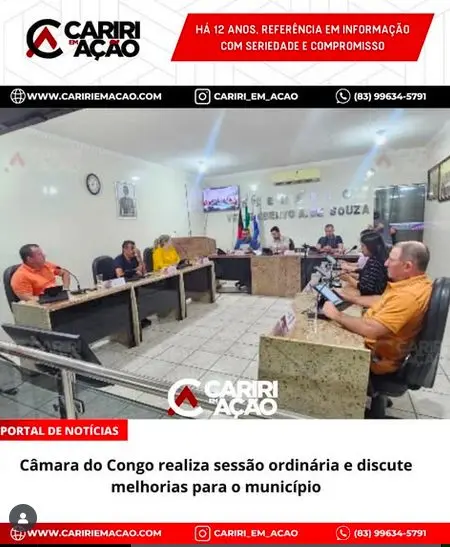 Vereadores do Congo aprovam requerimentos em benefício de moradores e comunidades