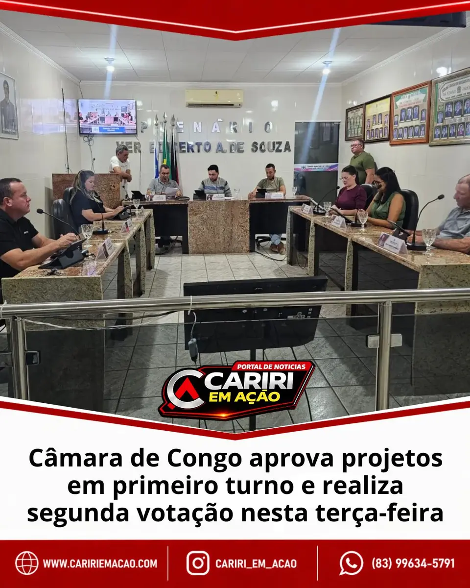 Câmara de Congo aprova projetos em primeira votação
