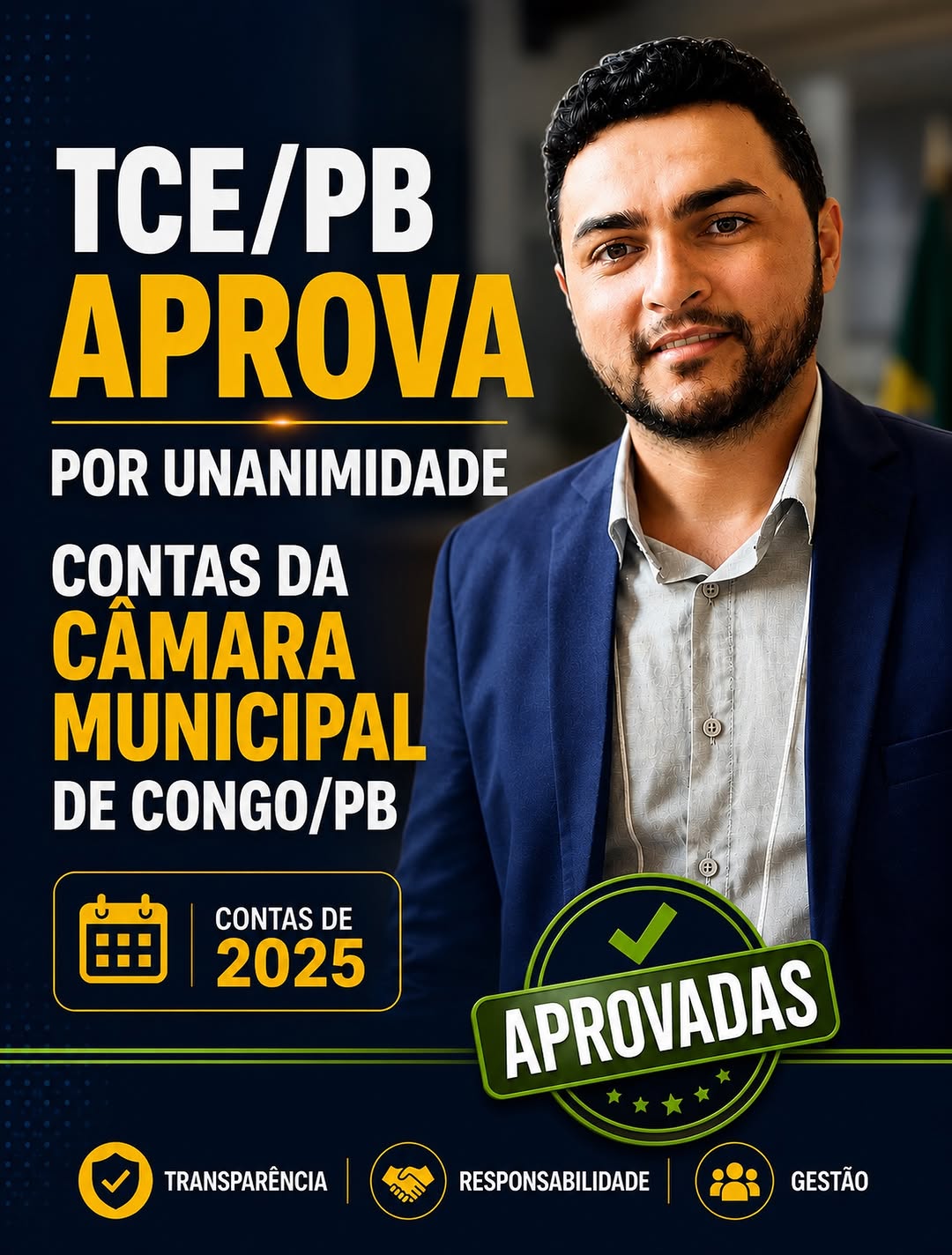 TCE aprova por unanimidade as contas de 2025 da Câmara de Congo