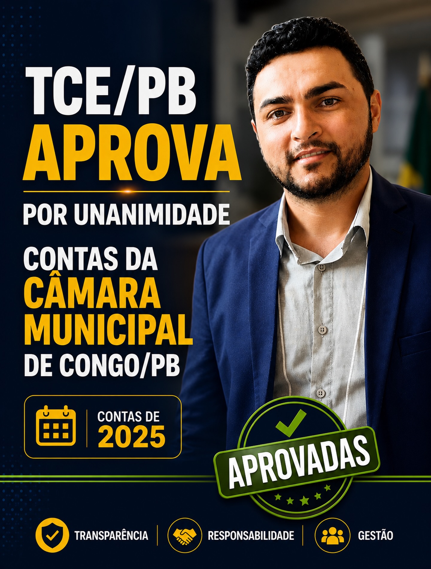TCE aprova por unanimidade as contas de 2025 da Câmara de Congo